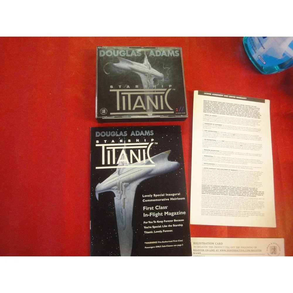 vintage pc games TITANIC Starship Douglas adams Adventure out of time documentar